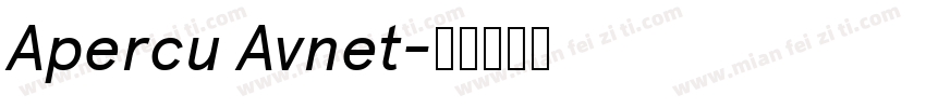 Apercu Avnet字体转换